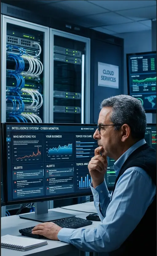 Intelligence System - Cyber Monitor Dashboard